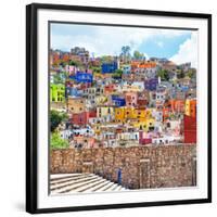 ¡Viva Mexico! Square Collection - Guanajuato Colorful City-Philippe Hugonnard-Framed Photographic Print