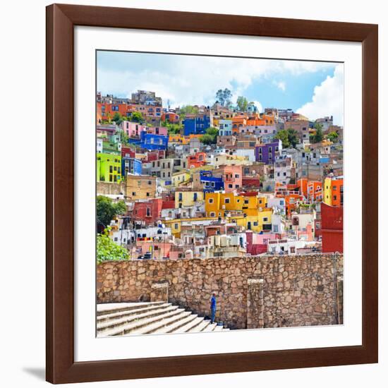 ¡Viva Mexico! Square Collection - Guanajuato Colorful City-Philippe Hugonnard-Framed Photographic Print