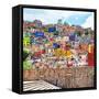 ¡Viva Mexico! Square Collection - Guanajuato Colorful City-Philippe Hugonnard-Framed Stretched Canvas
