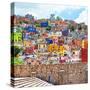 ¡Viva Mexico! Square Collection - Guanajuato Colorful City-Philippe Hugonnard-Stretched Canvas