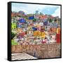 ¡Viva Mexico! Square Collection - Guanajuato Colorful City-Philippe Hugonnard-Framed Stretched Canvas