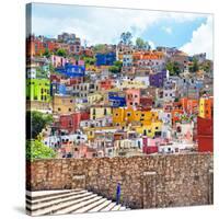 ¡Viva Mexico! Square Collection - Guanajuato Colorful City-Philippe Hugonnard-Stretched Canvas