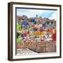 ¡Viva Mexico! Square Collection - Guanajuato Colorful City-Philippe Hugonnard-Framed Photographic Print