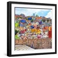 ¡Viva Mexico! Square Collection - Guanajuato Colorful City-Philippe Hugonnard-Framed Photographic Print