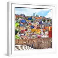 ¡Viva Mexico! Square Collection - Guanajuato Colorful City-Philippe Hugonnard-Framed Photographic Print