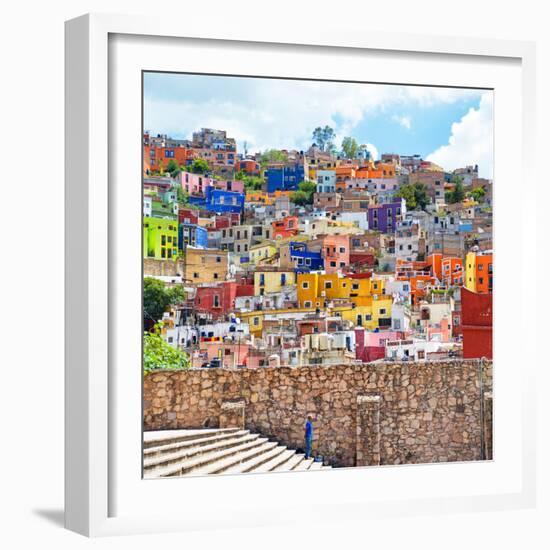 ¡Viva Mexico! Square Collection - Guanajuato Colorful City-Philippe Hugonnard-Framed Photographic Print