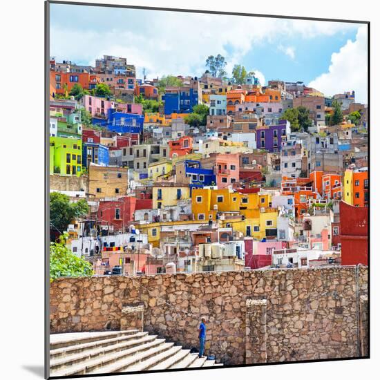 ¡Viva Mexico! Square Collection - Guanajuato Colorful City-Philippe Hugonnard-Mounted Photographic Print