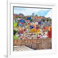 ¡Viva Mexico! Square Collection - Guanajuato Colorful City-Philippe Hugonnard-Framed Photographic Print