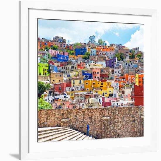 ¡Viva Mexico! Square Collection - Guanajuato Colorful City-Philippe Hugonnard-Framed Photographic Print