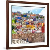 ¡Viva Mexico! Square Collection - Guanajuato Colorful City-Philippe Hugonnard-Framed Photographic Print