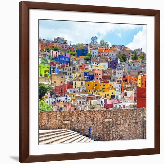 ¡Viva Mexico! Square Collection - Guanajuato Colorful City-Philippe Hugonnard-Framed Photographic Print