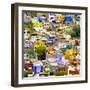 ¡Viva Mexico! Square Collection - Guanajuato Colorful Cityscape I-Philippe Hugonnard-Framed Photographic Print