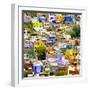 ¡Viva Mexico! Square Collection - Guanajuato Colorful Cityscape I-Philippe Hugonnard-Framed Photographic Print