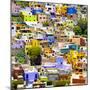 ¡Viva Mexico! Square Collection - Guanajuato Colorful Cityscape I-Philippe Hugonnard-Mounted Photographic Print