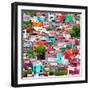 ¡Viva Mexico! Square Collection - Guanajuato Colorful Cityscape II-Philippe Hugonnard-Framed Photographic Print