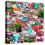 ¡Viva Mexico! Square Collection - Guanajuato Colorful Cityscape II-Philippe Hugonnard-Stretched Canvas