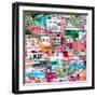 ¡Viva Mexico! Square Collection - Guanajuato Colorful Cityscape IV-Philippe Hugonnard-Framed Photographic Print