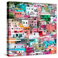 ¡Viva Mexico! Square Collection - Guanajuato Colorful Cityscape IV-Philippe Hugonnard-Stretched Canvas