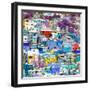 ¡Viva Mexico! Square Collection - Guanajuato Colorful Cityscape IX-Philippe Hugonnard-Framed Photographic Print