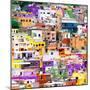 ¡Viva Mexico! Square Collection - Guanajuato Colorful Cityscape VI-Philippe Hugonnard-Mounted Photographic Print