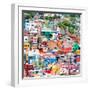 ¡Viva Mexico! Square Collection - Guanajuato Colorful Cityscape VIII-Philippe Hugonnard-Framed Photographic Print