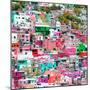 ¡Viva Mexico! Square Collection - Guanajuato Colorful Cityscape X-Philippe Hugonnard-Mounted Photographic Print