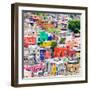 ¡Viva Mexico! Square Collection - Guanajuato Colorful Cityscape XI-Philippe Hugonnard-Framed Photographic Print