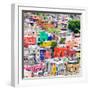 ¡Viva Mexico! Square Collection - Guanajuato Colorful Cityscape XI-Philippe Hugonnard-Framed Photographic Print