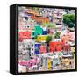 ¡Viva Mexico! Square Collection - Guanajuato Colorful Cityscape XI-Philippe Hugonnard-Framed Stretched Canvas