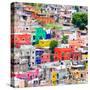 ¡Viva Mexico! Square Collection - Guanajuato Colorful Cityscape XI-Philippe Hugonnard-Stretched Canvas