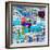 ¡Viva Mexico! Square Collection - Guanajuato Colorful Cityscape XII-Philippe Hugonnard-Framed Photographic Print