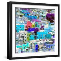 ¡Viva Mexico! Square Collection - Guanajuato Colorful Cityscape XII-Philippe Hugonnard-Framed Photographic Print