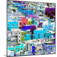 ¡Viva Mexico! Square Collection - Guanajuato Colorful Cityscape XII-Philippe Hugonnard-Mounted Photographic Print