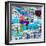 ¡Viva Mexico! Square Collection - Guanajuato Colorful Cityscape XII-Philippe Hugonnard-Framed Premium Photographic Print