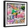 ¡Viva Mexico! Square Collection - Guanajuato Colorful Cityscape XIII-Philippe Hugonnard-Framed Photographic Print