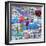 ¡Viva Mexico! Square Collection - Guanajuato Colorful Cityscape XIV-Philippe Hugonnard-Framed Photographic Print