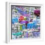 ¡Viva Mexico! Square Collection - Guanajuato Colorful Cityscape XIV-Philippe Hugonnard-Framed Photographic Print