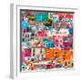 ¡Viva Mexico! Square Collection - Guanajuato Colorful Cityscape XIX-Philippe Hugonnard-Framed Photographic Print