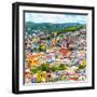 ¡Viva Mexico! Square Collection - Guanajuato Colorful Cityscape XV-Philippe Hugonnard-Framed Photographic Print