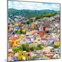 ¡Viva Mexico! Square Collection - Guanajuato Colorful Cityscape XV-Philippe Hugonnard-Mounted Photographic Print