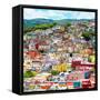 ¡Viva Mexico! Square Collection - Guanajuato Colorful Cityscape XVI-Philippe Hugonnard-Framed Stretched Canvas