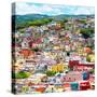 ¡Viva Mexico! Square Collection - Guanajuato Colorful Cityscape XVI-Philippe Hugonnard-Stretched Canvas