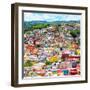 ¡Viva Mexico! Square Collection - Guanajuato Colorful Cityscape XVI-Philippe Hugonnard-Framed Photographic Print