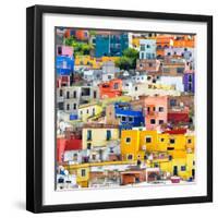 ¡Viva Mexico! Square Collection - Guanajuato Colorful Cityscape XVII-Philippe Hugonnard-Framed Photographic Print