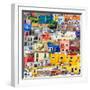 ¡Viva Mexico! Square Collection - Guanajuato Colorful Cityscape XVII-Philippe Hugonnard-Framed Photographic Print