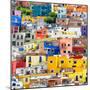 ¡Viva Mexico! Square Collection - Guanajuato Colorful Cityscape XVII-Philippe Hugonnard-Mounted Photographic Print