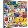 ¡Viva Mexico! Square Collection - Guanajuato Colorful Cityscape XVII-Philippe Hugonnard-Mounted Premium Photographic Print