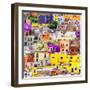 ¡Viva Mexico! Square Collection - Guanajuato Colorful Cityscape XVIII-Philippe Hugonnard-Framed Photographic Print