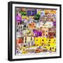 ¡Viva Mexico! Square Collection - Guanajuato Colorful Cityscape XVIII-Philippe Hugonnard-Framed Photographic Print