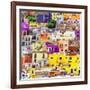 ¡Viva Mexico! Square Collection - Guanajuato Colorful Cityscape XVIII-Philippe Hugonnard-Framed Photographic Print